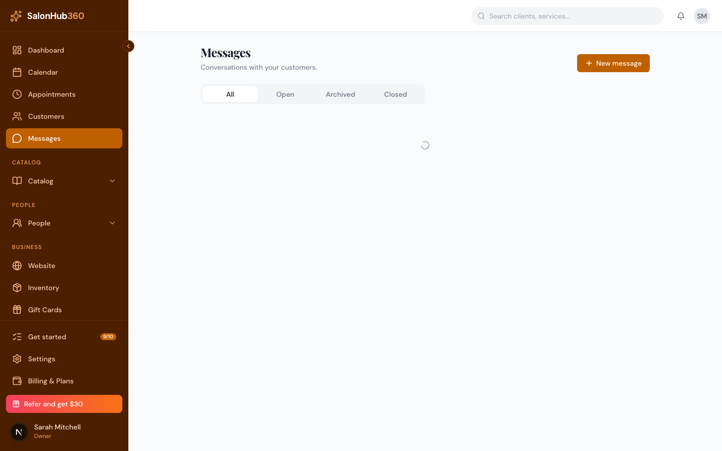 A conversation thread with the reply composer and the Add photo control